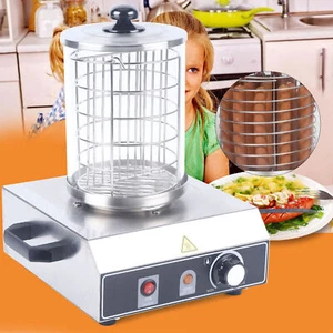 Máquina calentadora comercial para perros calientes de restaurante/calentador para bollos de salchichas con rodillo para perros calientes - Imagen 1 de 12