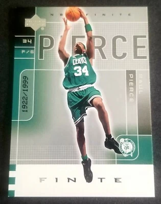 2002-03 UPPER DECK FINITE PAUL PIERCE 1922/1999 #7 BOSTON CELTICS NR.MINT/MINT  - Image 1 of 2