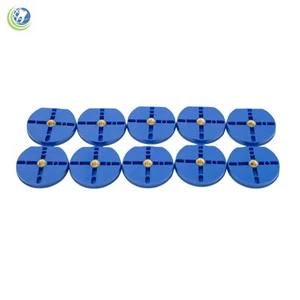 10 X PLACAS DE MONTAJE ARTICULADAS REDONDAS DESECHABLES DE PLÁSTICO DENTAL AZUL MP200 - Imagen 1 de 5