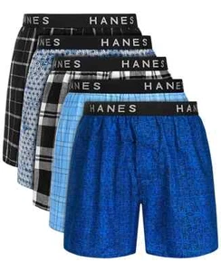 Paquete de 5 Hanes Ultimate para hombre Boxers que absorben la humedad, M (32"-34") - Imagen 1 de 6
