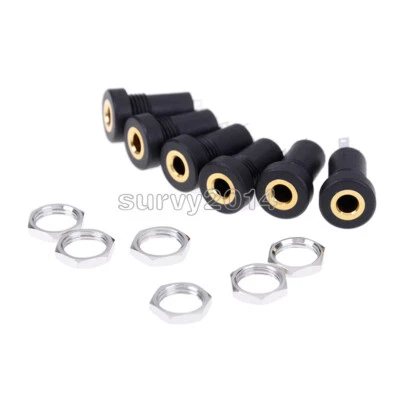 5PCS PJ-392A 3.5mm 3 Pole Audio Jack Socket Stereo Solder Panel Connector - Image 1 of 4