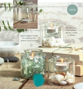 Avon Wellbeing Glass Tea Light Holder in Box Unused Perfect Gift - Picture 1 of 9