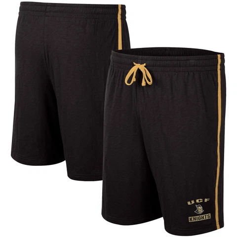 Men's Colosseum Black UCF Knights Thunder Slub Shorts Cover