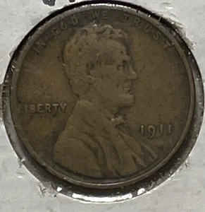 1911 Lincoln Wheat Cent 1c US Coin Bronze Wheatie Very Fine. Bx12.74 - Picture 1 of 2