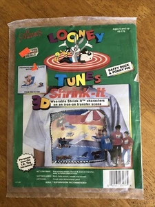 De colección 1992 Looney Tunes Shrink-It Hierro En Transferencia Pato Lucas Cerdo Porcino Nuevo de Lote Antiguo - Imagen 1 de 6