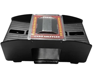 Automatischer Kartenmischer 2 Deck Batteriebetrieben Poker Blackjack Uno Canasta - Bild 1 von 5