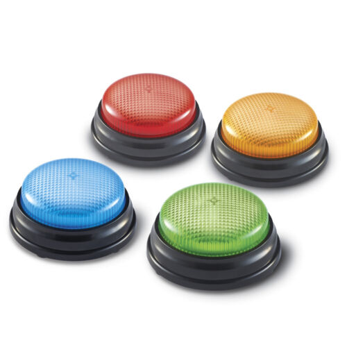 Buzzers-quiz réponse lumière et son - 4 boutons buzz-in Light Up Game Show