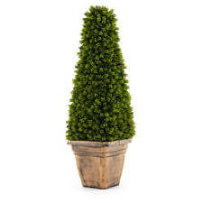 3 FT Artificial Boxwood Topiary Tree Potted Fake Tree Indoor & Outdoor Faux Tree
