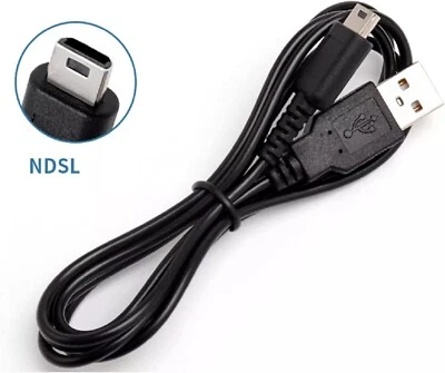 Nintendo DS Lite DSL DS Lite Power Charger Cable Lead USB Charging Cord 1.2m - Image 1 of 4