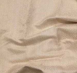 SCALAMANDRE  Silk Weave ivory woven new remnant - Picture 1 of 2