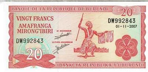 BILLETES DE BURUNDI ELEGIR EN EL MENÚ - Imagen 1 de 6