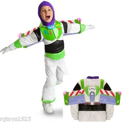 Fantasia Toy Story Buzz Lightyear exclusiva da Disney Store 7-8 M novas asas iluminadas - Imagem 1 de 2