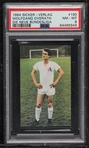 1964-65 Sicker-Verlag Die Neue Bundesliga Wolfgang Overath #190 PSA 8 - Picture 1 of 3