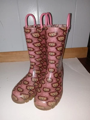 Детские дождевые сапоги с подсветкой еж размер 3  - Изображение 1 из 4
