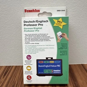 Franklin German & English Professor Pro Cartridge Bookman II Model DBD-3040 NEW - Picture 1 of 2