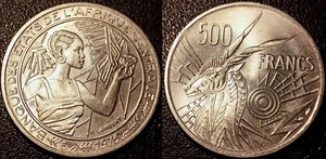 Central Africa - Cameroon - 500 Francs 1976 E Extremely Fine ! KM#12 - Picture 1 of 1