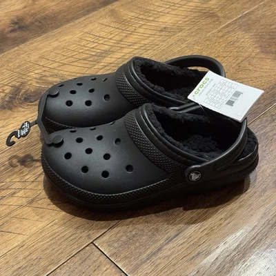 Zueco Crocs Clásico Forrado Talla Mujer’s 8 - Hombre’s 6 (M6/W8) Negro Nuevo con Etiquetas Foto 1 de 4