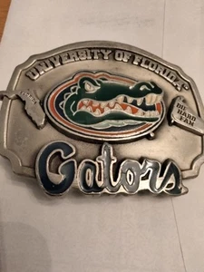 Pewter Gator Belt Buckle - Picture 1 of 5