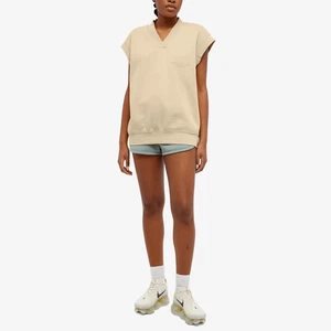 Fear of God Essentials V-Neck Cotton Blend Sweatshirt Vest women's medium NWT - Picture 1 of 7