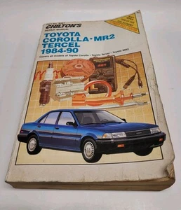 Chilton's Toyota Corolla MR2 Tercel 1984-1990 Repair Manual (8061) Soft Cover  - Picture 1 of 3