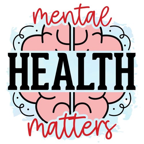 Mental Health Matters Brain Sticker Labels (6) Card Gift Craft Journal ...