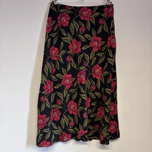 Seasalt Skirt Size 12 Black Honeysuckle Garland Mary Rose Floral New RRP £65 - Picture 1 of 12