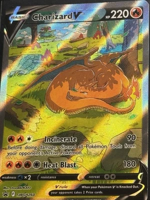 Charizard V SWSH260 SWSH: Sword & Shield Promo Cards - NM/M COLLECT POKÉ ART - Image 1 of 4