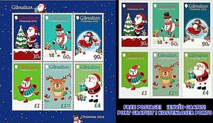 👉 GIBRALTAR 2024 CHRISTMAS set + S/S £15,90 mnh ** SANTA 💲💲FREE SHIPPING💲💲 - Picture 1 of 1