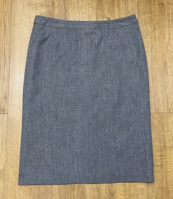Ladies grey casual or office autumn midi long pencil skirt size UK 16 - Image 1 of 4