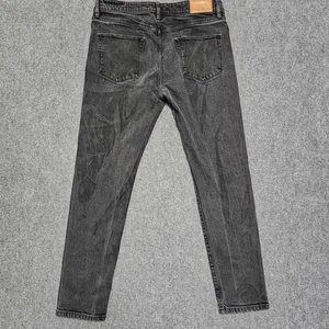 Pantalones de mezclilla Kith Varick de pierna cónica para hombre negros 33x30 elásticos punk gótico diseñador - Imagen 1 de 14