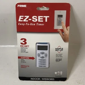 Prime Timer Digitale da Parete EZ-SET Interno WMTNIWP 125 V Bianco - Foto 1 di 3