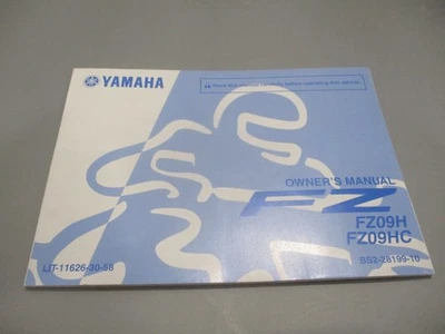 Yamaha OEM manual del propietario 2017 FZ FZ09H/HC LIT-11626-30-58 Foto 1 de 3