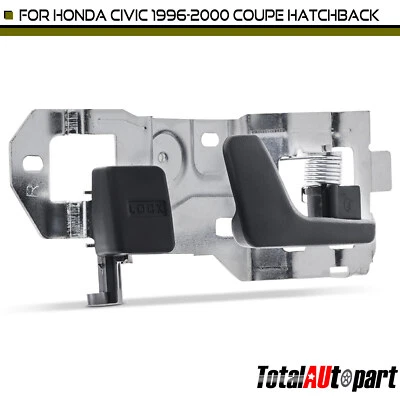 Серая внутренняя дверная ручка для Honda Civic 1996 1997-2000 со стороны переднего пассажира - Изображение 1 из 4