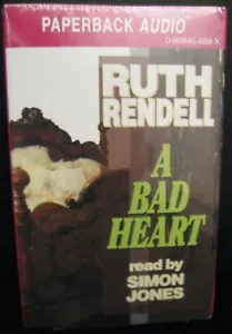 A BAD HEART BY RUTH RENDELL AUDIO BOOK ON ONE CASSETTE READ BY SIMON JONES NEW!! - Picture 1 of 4