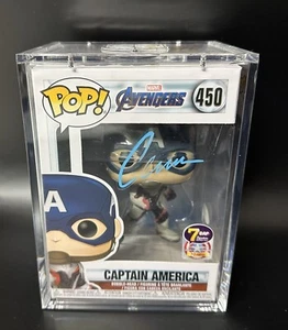 Chris Evans signiert Captain America Funko Pop Avengers Autogramm JSA mit HARDCASE - Bild 1 von 6