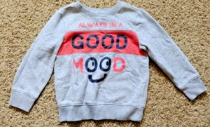 Old Navy Boys Size 4 Always In A Good Mood Sweatshirt - Picture 1 of 6