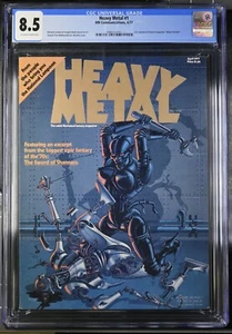 Heavy Metal #1, (1977) CGC 8.5 (VF) - Adult Illustrated Fantasy - Nicollet Cover - Bild 1 von 2