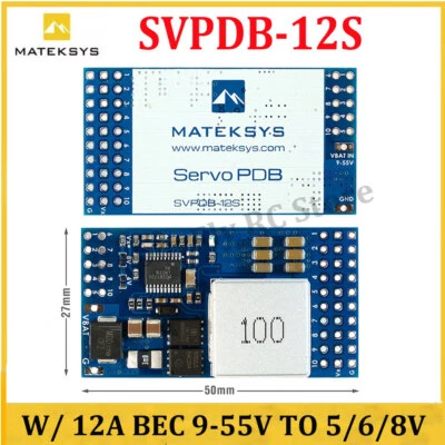 Matek SVPDB-12S Servo PDB With 12A BEC 9-55v to 5/6/8V - Image 1 of 4