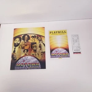 Motown The Musical Program, Playbill, & Ticket Stub, 2014 Oriental Theatre  - Picture 1 of 7