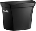 Kohler K-4467-7 Wellworth Toilet Water Tank, Black/Black