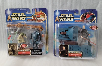 STAR WARS Attack Of The Clones | Yoda & Darth Tyranus (Count Dooku) Bundle - Image 1 of 4