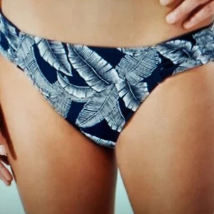 Tommy Bahama Damen Wende-Bikinihose marineblau & weiß tropisch, Größe XL - Bild 1 von 4