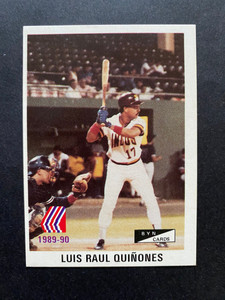 PUERTO RICO, LUIS R QUINONES, Indios De Mayaguez, Baseball Card, BYN, Unused NEW