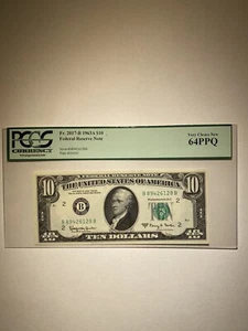 Federal Reserve Note Washington D.C. $10 1963A - Picture 1 of 2