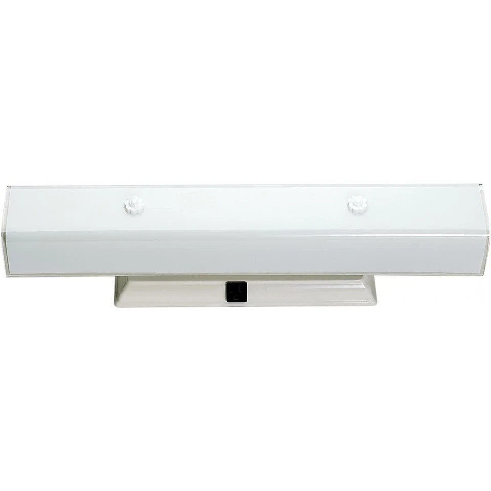 Tocador de 24" 4 luces con acabado blanco de vidrio de canal "U" - SATCO-SF77-991 Foto 1 de 1