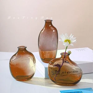 Retro Hydroponic Vase Gradient Color Vase Ornaments Fashion Flower Vase - Picture 1 of 19