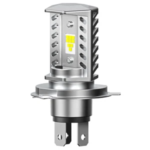 H4 LED Motorcycle Headlight Bulb Beam High/Low Motor White High Power 1/2set - Picture 1 of 19