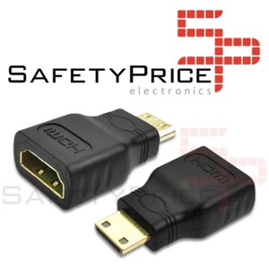 Conversor Mini HDMI Macho Tipo C a HDMI Hembra Adaptador Conector HD TV C-24 - Picture 1 of 4