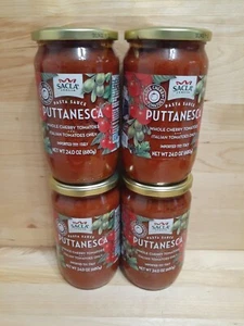 4 PK SACLA ITALIA Whole Cherry Tomatoe Basil Pasta Sauce 24oz NON GMO SOFFRITTO - Picture 1 of 6