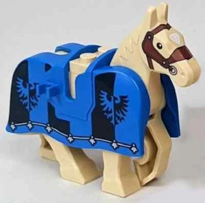 NEW LEGO Black Falcon Horse with Blue Barding 10305 - Picture 1 of 1
